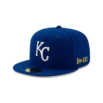 Black Kansas City Royals Hat - New Era MLB Team Color 59FIFTY Fitted Caps USA7816935